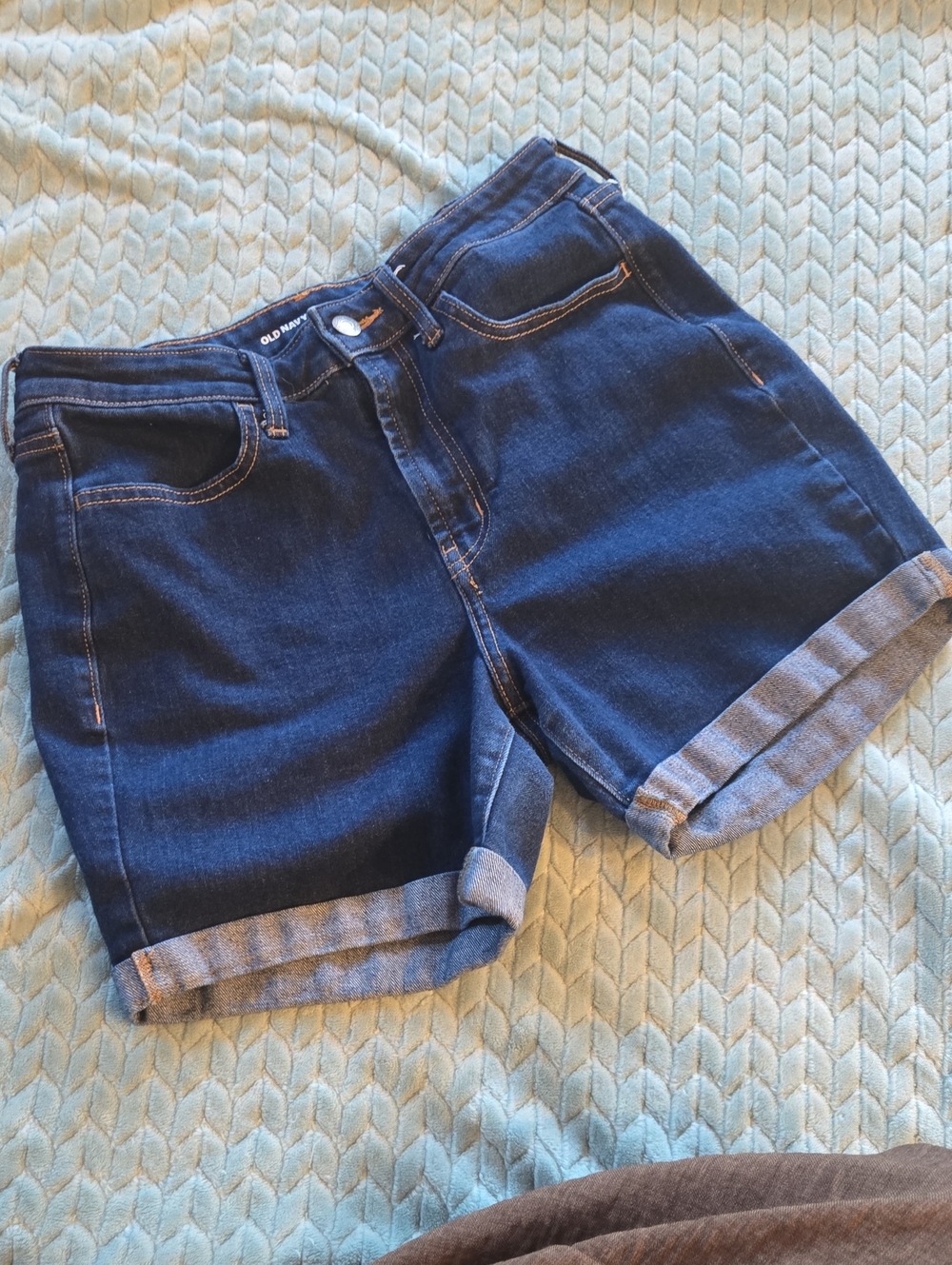 Old Navy High-Rise Denim Cuffed Shorts